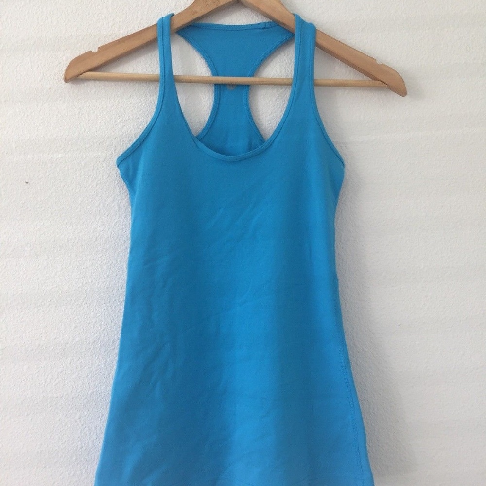 Lululemon Blue Racerback Athletic Workout Tank Top